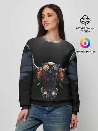 Женский свитшот / Steampunk owl