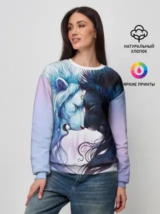 Женский свитшот / Lions love