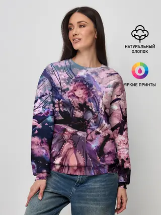 Женский свитшот / Anime Girl tree