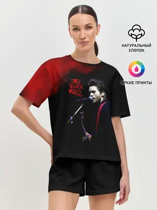 Женская пижама с шортами / Джаред Лето - 30 Seconds to Mars