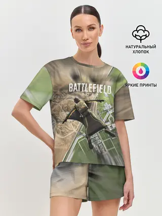 Женская пижама с шортами / ВЫСАДКА | BATTLEFIELD 2042