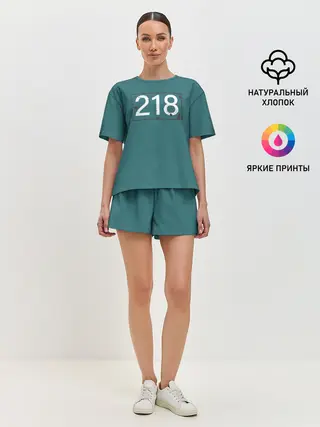 Женская пижама с шортами / Игрок в кальмара 218