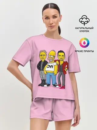 Женская пижама с шортами / ДМ и Гомер