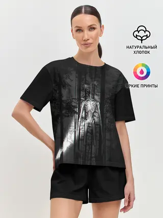 Женская пижама с шортами / СИРЕНОГОЛОВЫЙ GLITCH