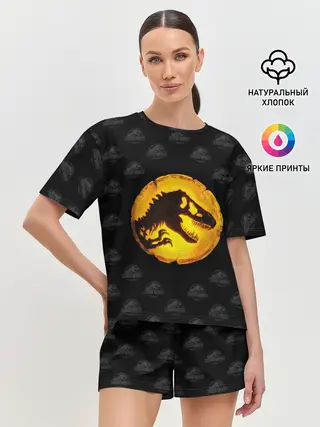 Женская пижама с шортами / Jurassic World | Мир Юрского периода