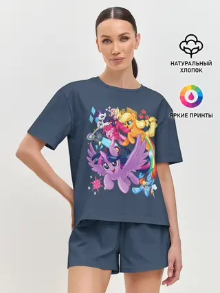 Женская пижама с шортами / Пони тим