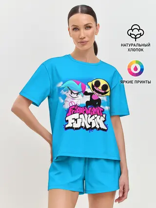 Женская пижама с шортами / Boyfriend and Monster