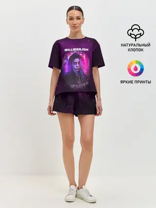 Женская пижама с шортами / BILLIE EILISH | GLITCH