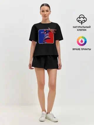 Женская пижама с шортами / Logo LB