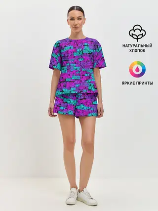 Женская пижама с шортами / Neon SEX
