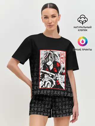 Женская пижама с шортами / ДОРОРО / DORORO / ХЯККИМАРУ