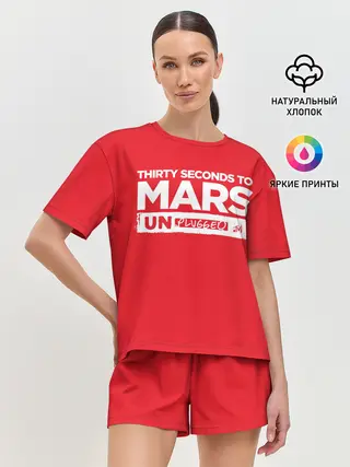 Женская пижама с шортами / Thirty Seconds to Mars UN PLUGGED