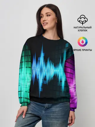 Женский свитшот / neon music