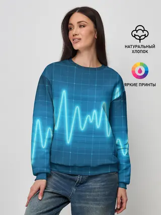 Женский свитшот / music line
