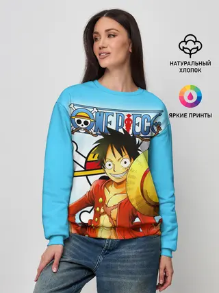 Женский свитшот / One Piece шляпа