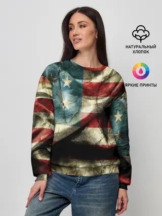 Женский свитшот / USA 3D