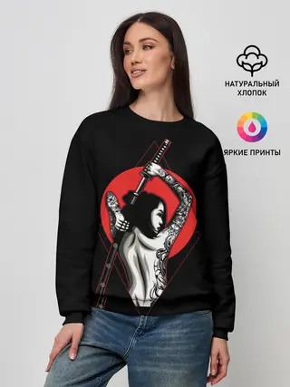 Женский свитшот / Девушка с мечом