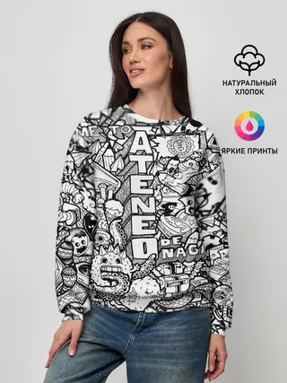 Женский свитшот / Doodle граффити