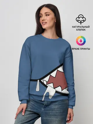 Женский свитшот / Акула gawr gura