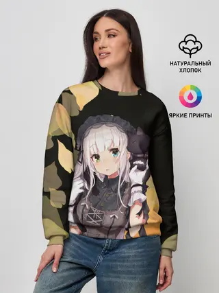 Женский свитшот / Аниме девушка в интересном наряде