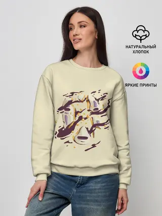 Женский свитшот / Маска Безликого раскололась