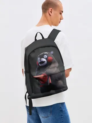 Рюкзак джинсовый / Kumamon прикрылся