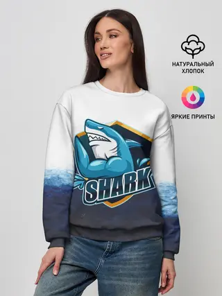 Женский свитшот / Акула