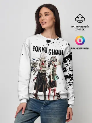 Женский свитшот / Канеки Кен и Тоука Киришима