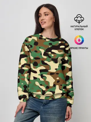 Женский свитшот / Камуфляж
