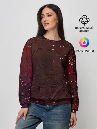 Женский свитшот / МАТЕРИНСКАЯ ПЛАТА