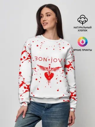 Женский свитшот / bon jovi