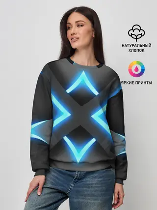 Женский свитшот / НЕОНОВЫЕ СТРЕЛКИ 3D