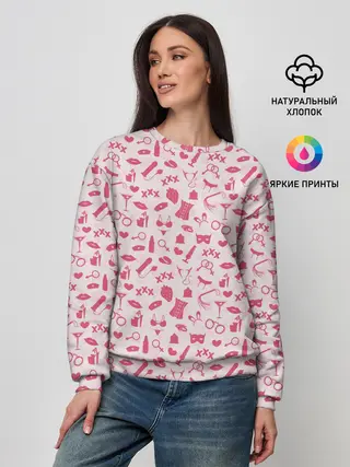 Женский свитшот / Клубничка