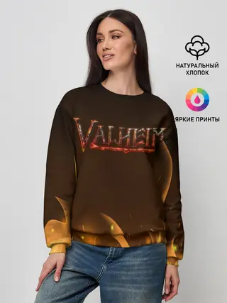 Женский свитшот / Valheim: Вальхейм выживание.