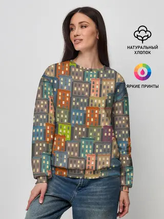 Женский свитшот / Город