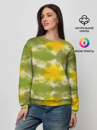 Женский свитшот / разводы краски