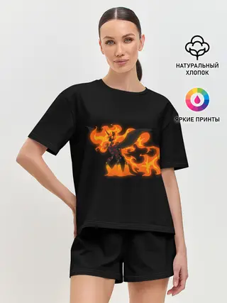 Женская пижама с шортами / Лавовая принцесса Дейбрейкер