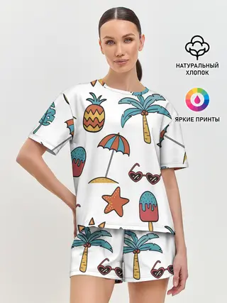 Женская пижама с шортами / Отпуск