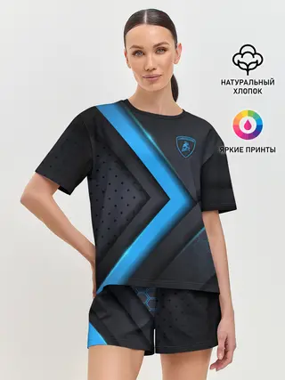 Женская пижама с шортами / Lamborghini