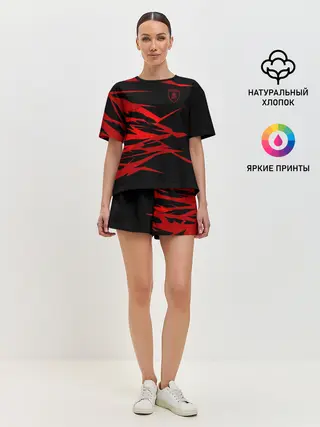Женская пижама с шортами / Lamborghini