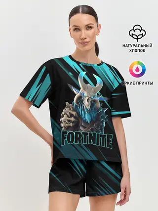 Женская пижама с шортами / Fortnite | Фортнайт
