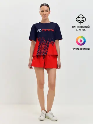 Женская пижама с шортами / TOYOTA / ТОЙОТА