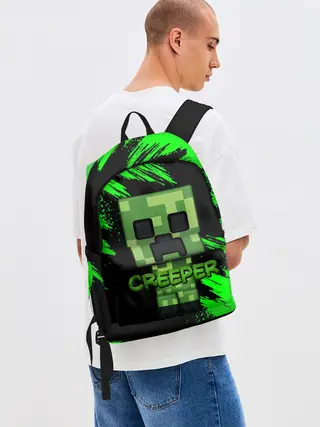 Рюкзак джинсовый / MINECRAFT CREEPER