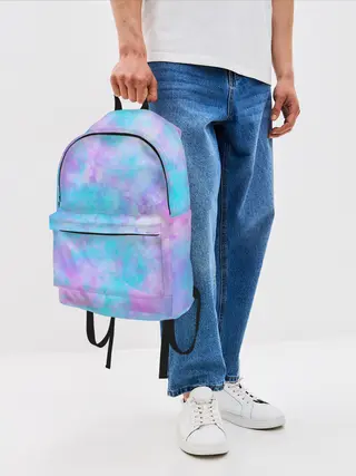 Рюкзак джинсовый / Мрамор Tie Dye