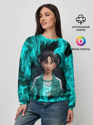 Женский свитшот / Кан Сэ Бёк 3D ART | 067