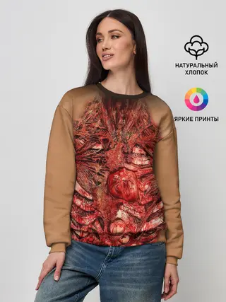Женский свитшот / Открытая грудная клетка
