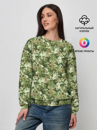 Женский свитшот / Лягушки