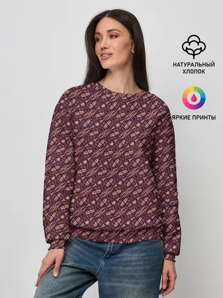 Женский свитшот / Живая текстура