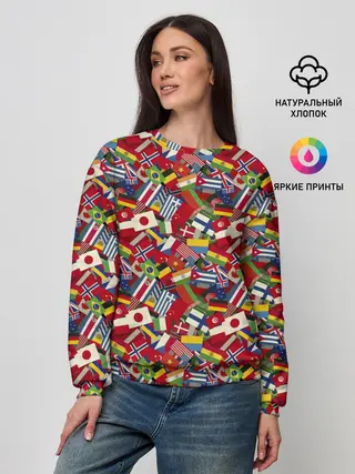 Женский свитшот / Страны Мира