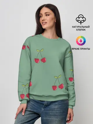 Женский свитшот / КраСная Вишня